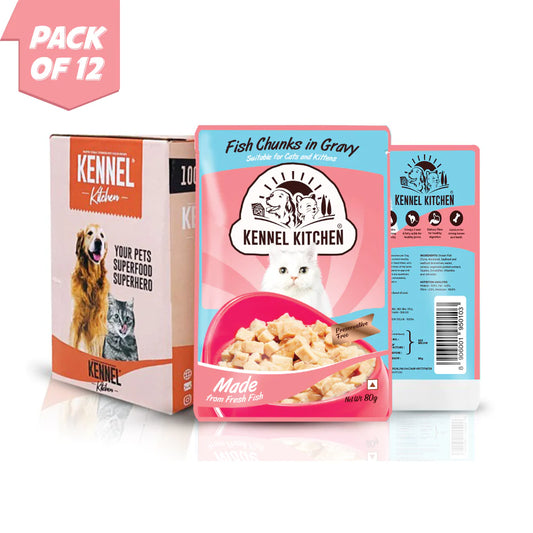 Kennel Kitchen Fish Chunks in Gravy - 80g pack