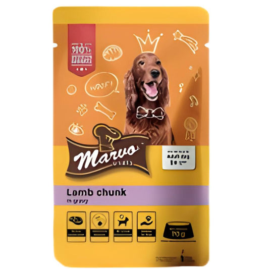 Marvo Wet Dog Food Lamb Chunk Flavor 70gm