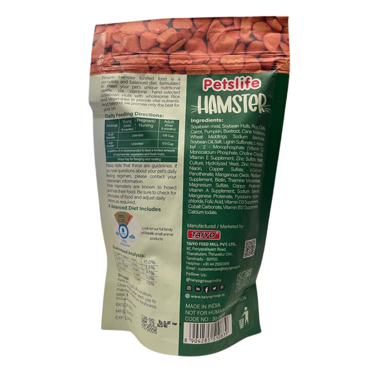 PETSLIFE Hamster Food 200g. 2nos.