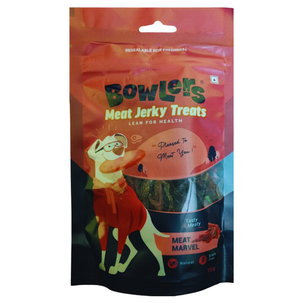 Bowlers Meat Jerky Treats 70gm