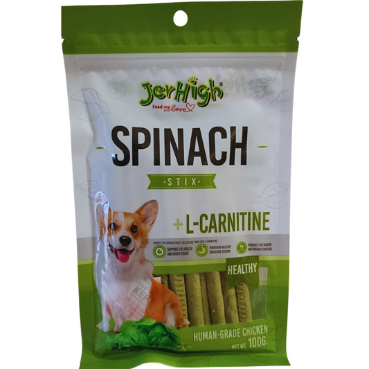 JerHigh Spinach Style Stix Dog Treat 100 Gm