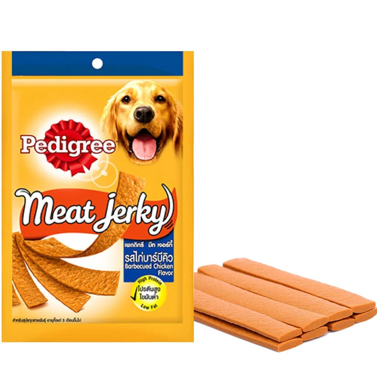 Pedigree Meat Jerky Barbeque Chicken Flavor 80gm