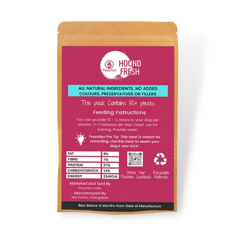 Poochles Goodoggy Rewardits | Fruitarian Dog Treats (Banana & Beetroot)