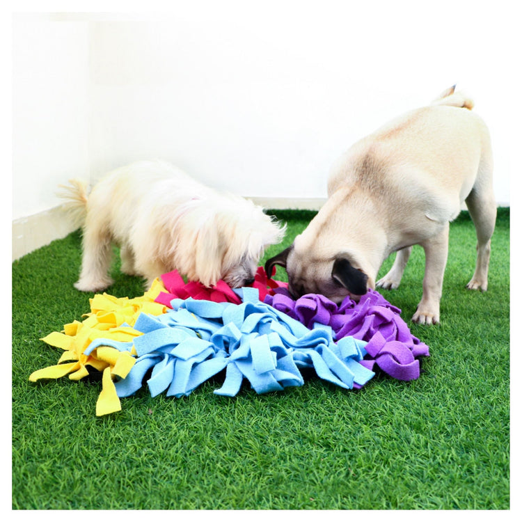 Dog Snuffle Puzzle Mat Toy + Feeding Mat 2in1 - Marbel