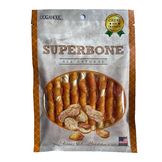 Super Bone T Stick Peanut Butter Flavour Dog Treats, 190 gms