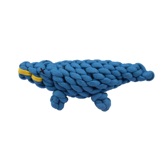 Poochles Crocodile Shaped Dog Knotted Rope Toy