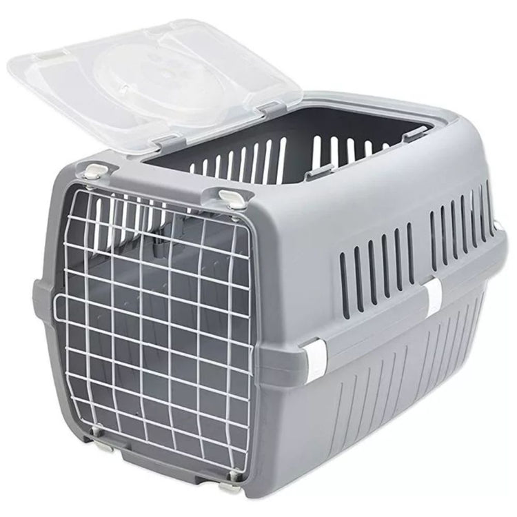 Savic Zephos 2 Open Pet Carrier-Grey