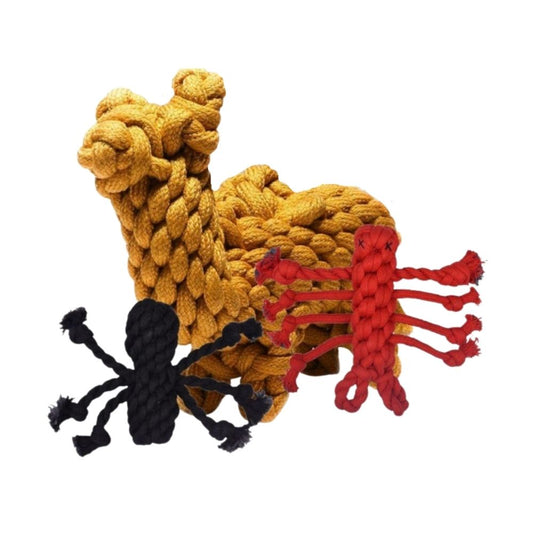 Poochles "Desert Safari" Animal Shaped Dog Toy Combo Kit