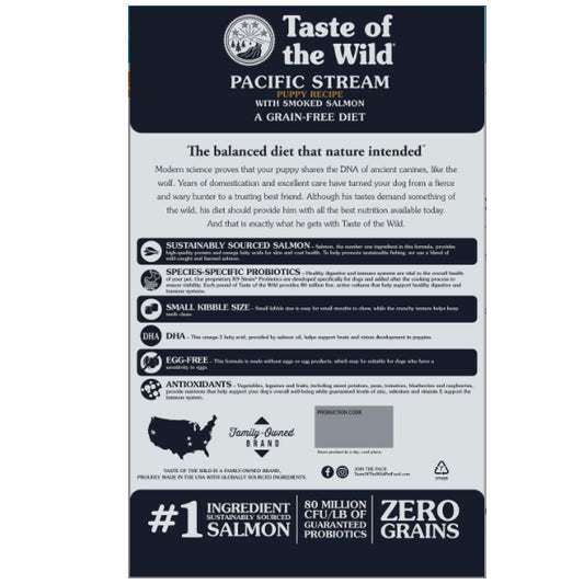 Taste Of The Wild Pacific Stream Puppy Dry Food (Smoked Salmon) - 2 Kgs