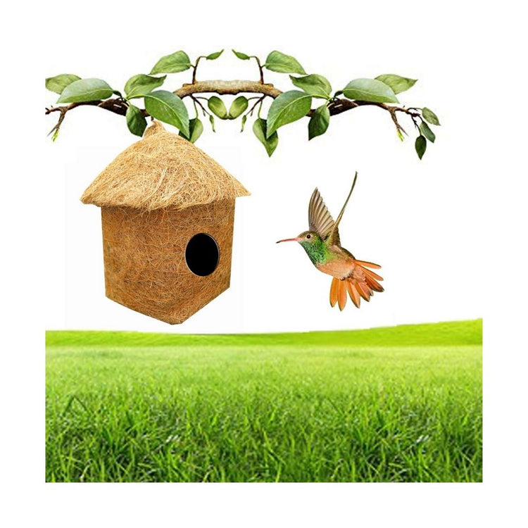 Eco-Friendly "The Oasis" Coir Straw Bird Nest