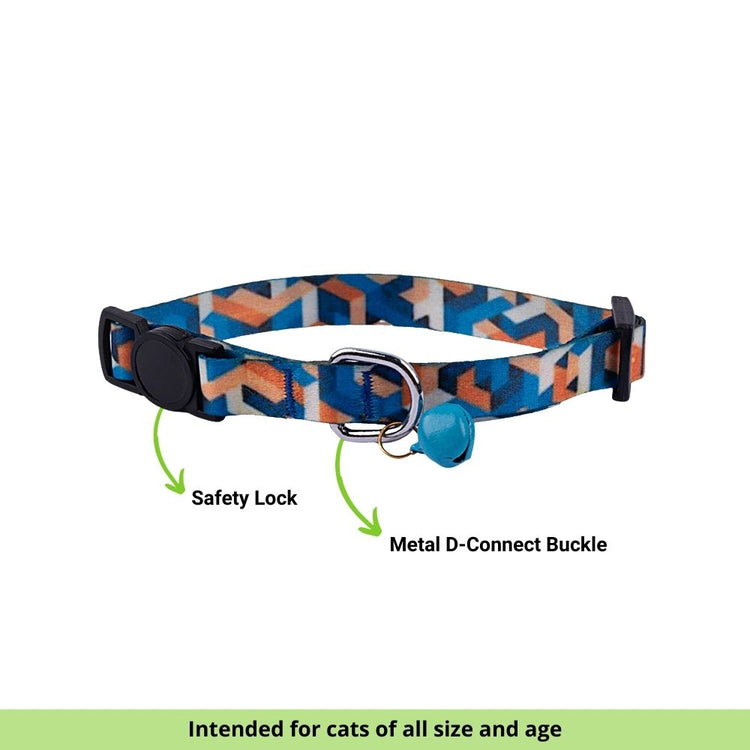 "Quirky Blue" Cat Collar