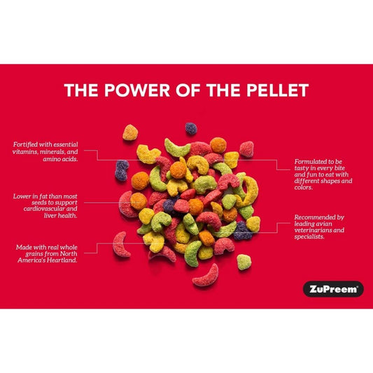 Zupreem Fruit Blend With Natural Blend Bird Food For Large Birds