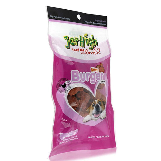 JerHigh Mini Burger Dog Treat 100 Gm