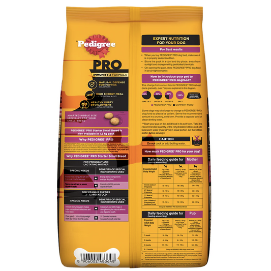 Pedigree PRO Mother & Puppy Starter Small Breed Dog Dry Food