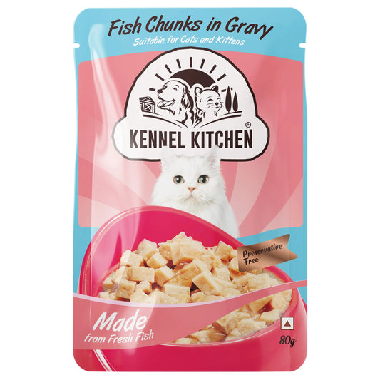 Fish Chunks in Gravy - 80g pack of 12