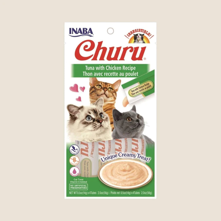 Inaba churu tuna with salmon treats for cat  56G _ 2NOS