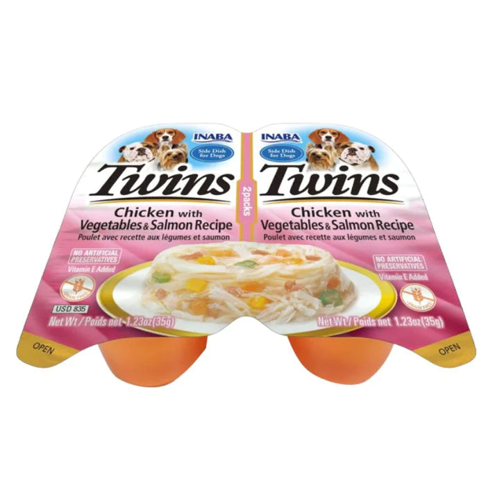 Inaba twin chicken with vegetables & salmon recipe 70g 2 Nos
