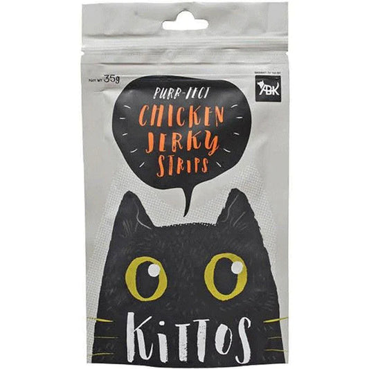 Kittos Chicken Jerky Strips Cat Treat, 35 gm 2nos
