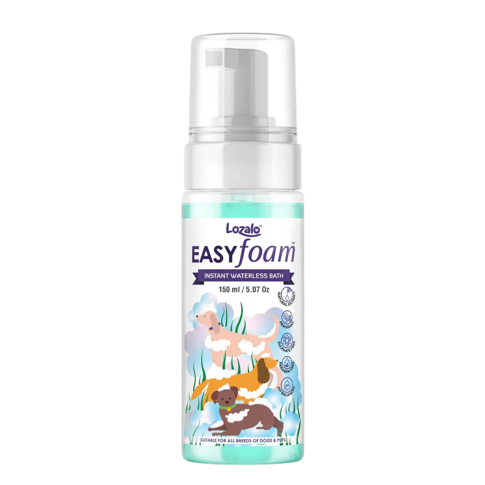 Lozalo Easy Foam Waterless Bath for Dogs Adult & Puppies All Breeds 150ml.