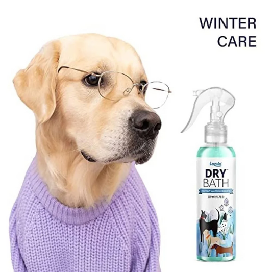 Lozalo Dry Bath Waterless Bath for Cats Dogs Adult & Puppies All Breeds  200ml.