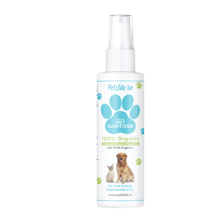 Petside.in Pet Sanitizer 100% Organic 100ml. for Dogs & Cats 2nos.