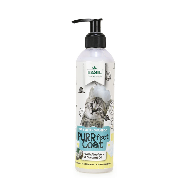 Basil - Purrfect Coat Cat Shampoo 300ml