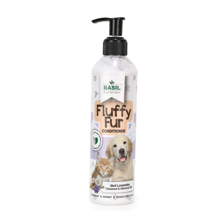 BASIL Pet Fluffy Fur Conditioner for Dogs & Cats 300ml