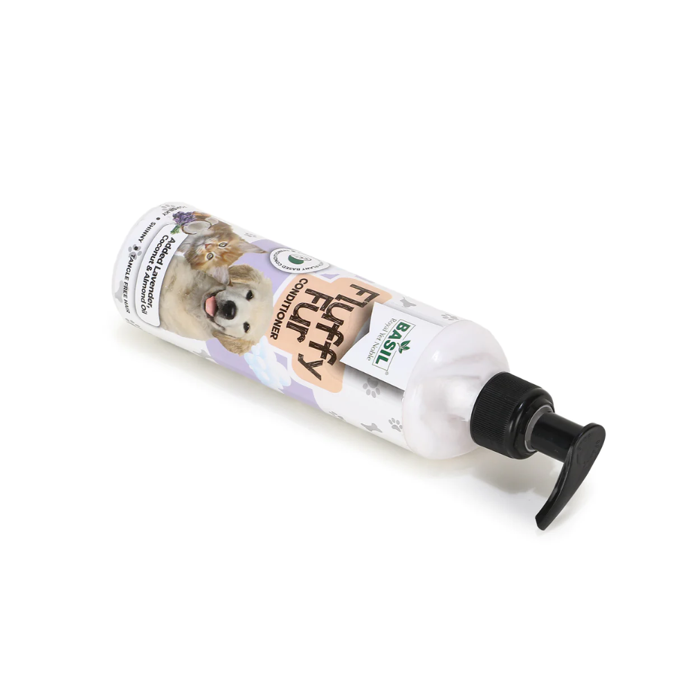 BASIL Pet Fluffy Fur Conditioner for Dogs & Cats 300ml