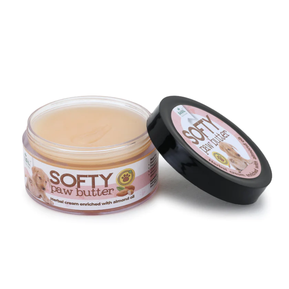 Basil Softy Paw Butter (Herbal Cream Enriched With Almond Oil)- 50 Gms