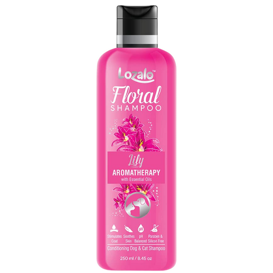 Lozalo Floral Conditioning Shampoo(Lily)for Dogs & Cats 250ml.