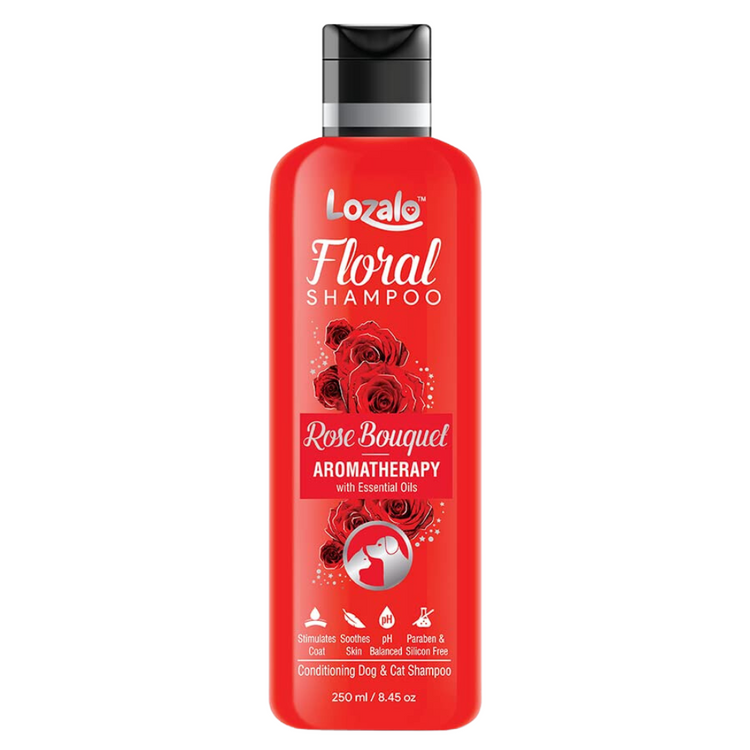 Lozalo Floral Conditioning Shampoo(Rose Bouquet)for Dogs & Cats 250ml.