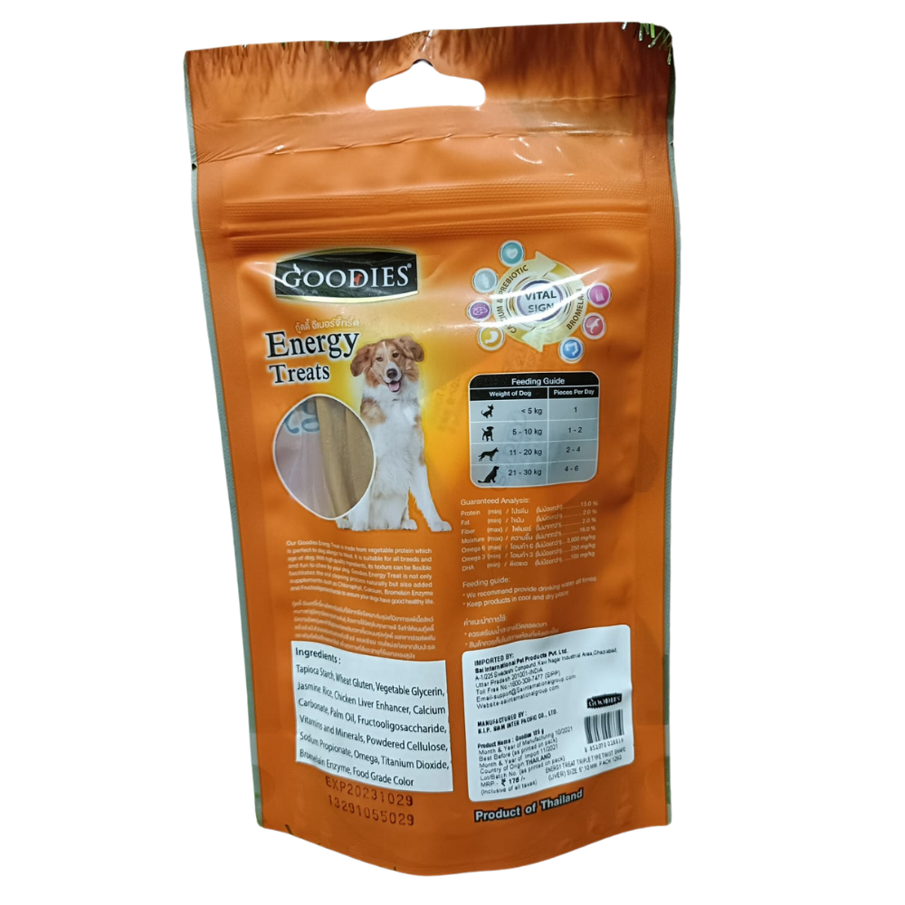 Goodies Liver Twisted Stick Energy Dog Treat 125gm