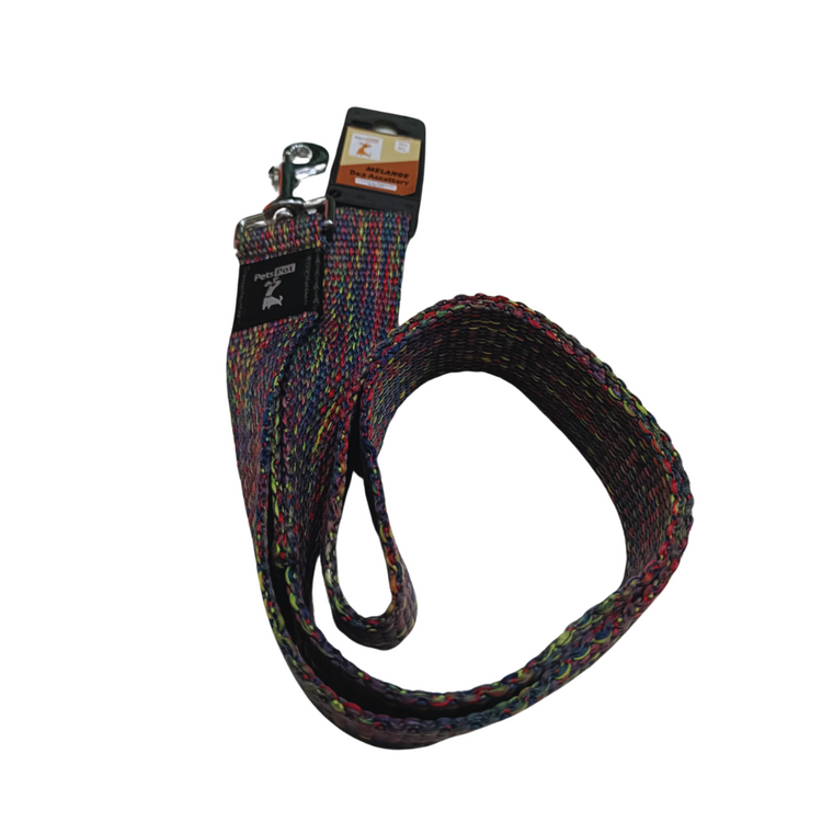 Pet's Pot Melange Regular Dog Leash Extra Large Multi Colored