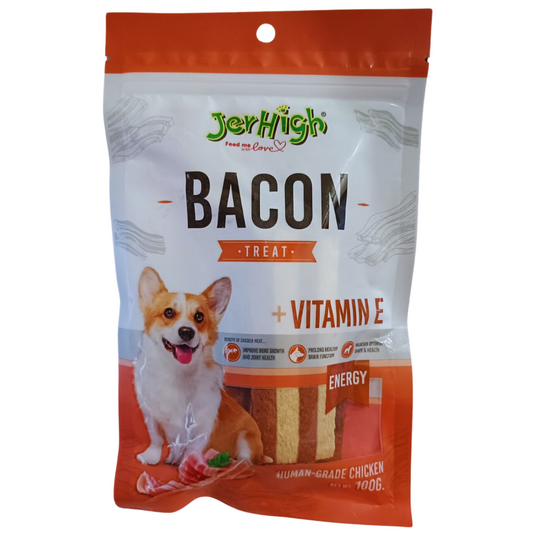 JerHigh Bacon Flavored Dog Chew Treat 100 Gm