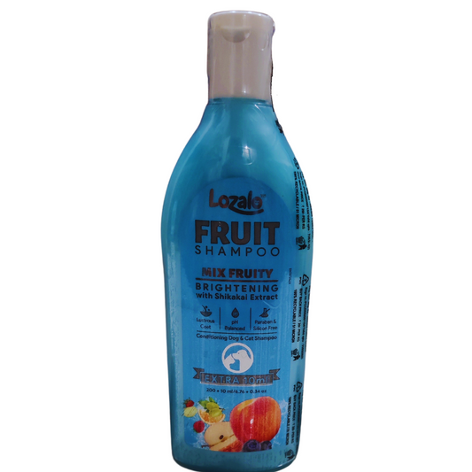 Lozalo Fruit Shampoo Mix Fruity Brightening With Shikakai Extract For Dogs and Cats - 200ml