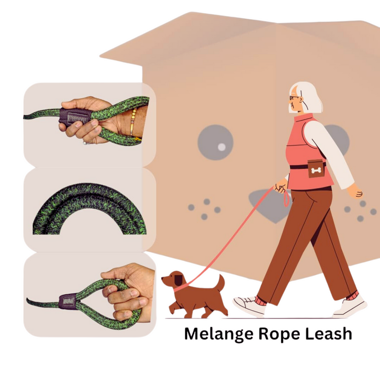 Pet's Pot Melange Rope Leash Medium