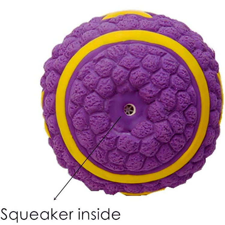 EE Latex With Star Ball Squeaky Dog Toy (Small)