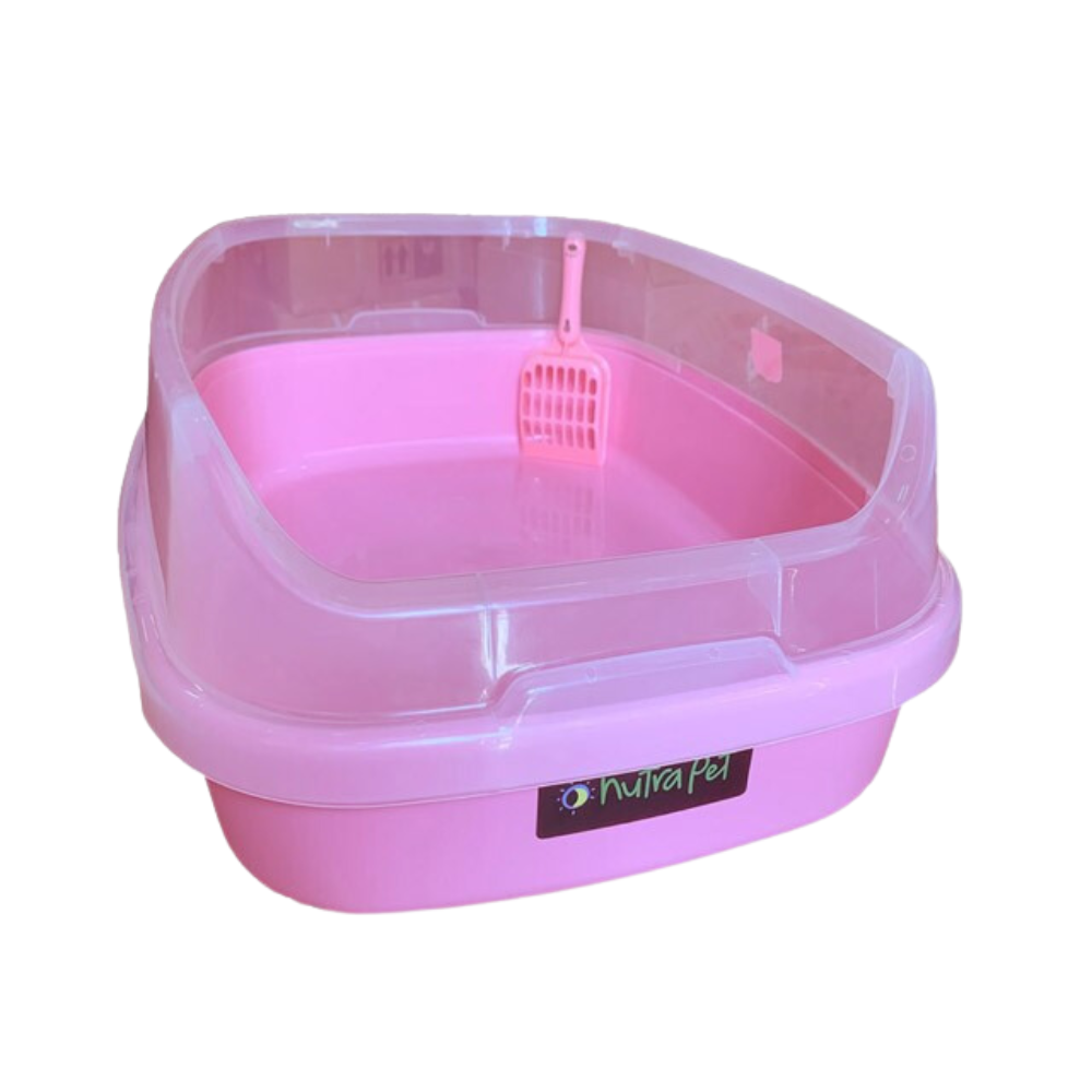 Nutrapet Cat Toilet Deodorized Cat Litter Box -Pink
