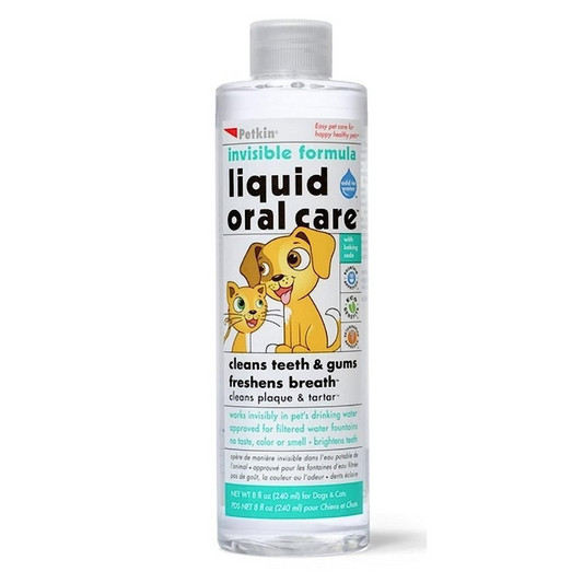 Petkin Liquid Oral Care Invisible Formula for Pets - 240ml
