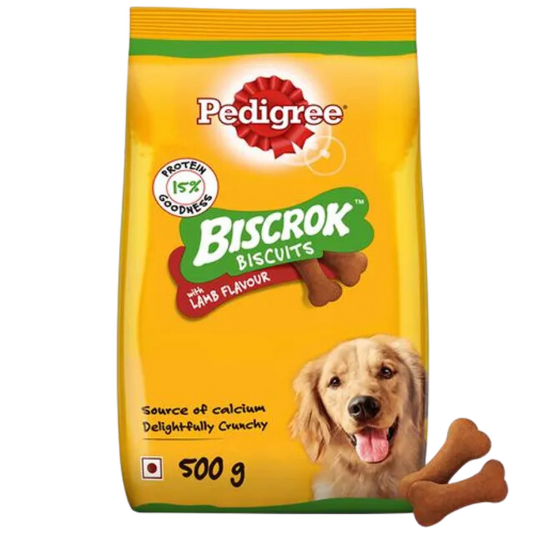 Pedigree Biscrok With Lamb Dog Biscuits