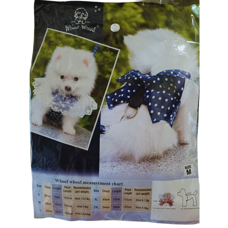 Fancy Cloth Body Belt Ribbon Fashionista Polka Navy Blue Medium