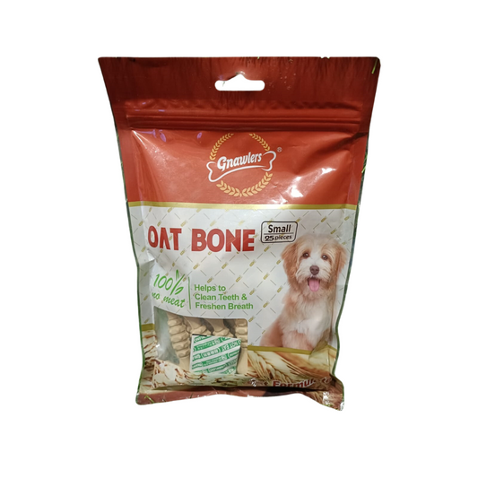 Gnawlers Oat Bone Chew Treat Small 25 Pcs