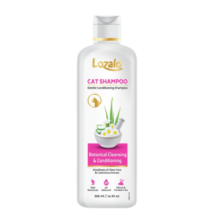 Lozalo Botanical Cleansing & Conditioning Cat Shampoo 250ml. 2nos.