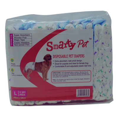 Smarty Pet Disposable Pet Diapers For Dogs