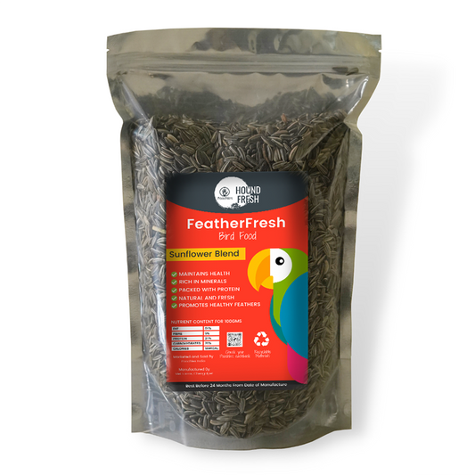 Feather Fresh Sunflower Seeds Bird Food - 1Kg
