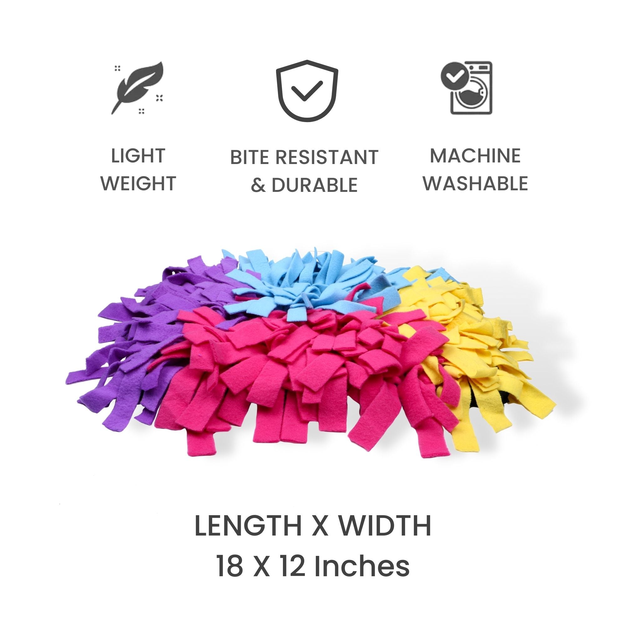 Dog Snuffle Puzzle Mat Toy + Feeding Mat 2in1 - Marbel