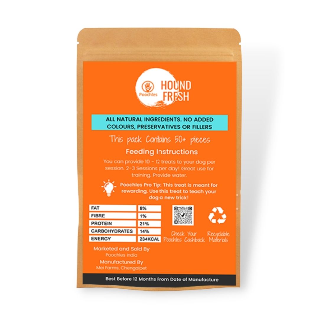 Poochles Goodoggy Rewardits | Fruitarian  Dog Treats (Banana&Carrot)