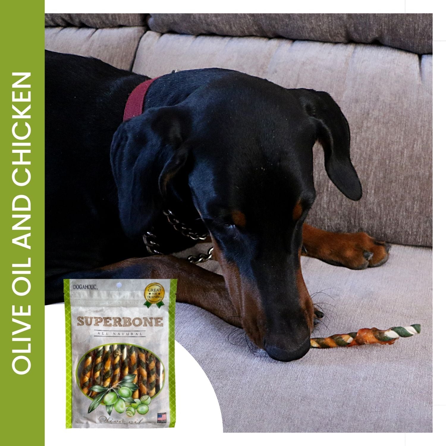 Super Bone T Stick Olive Oil Dog Treats, 190 gms