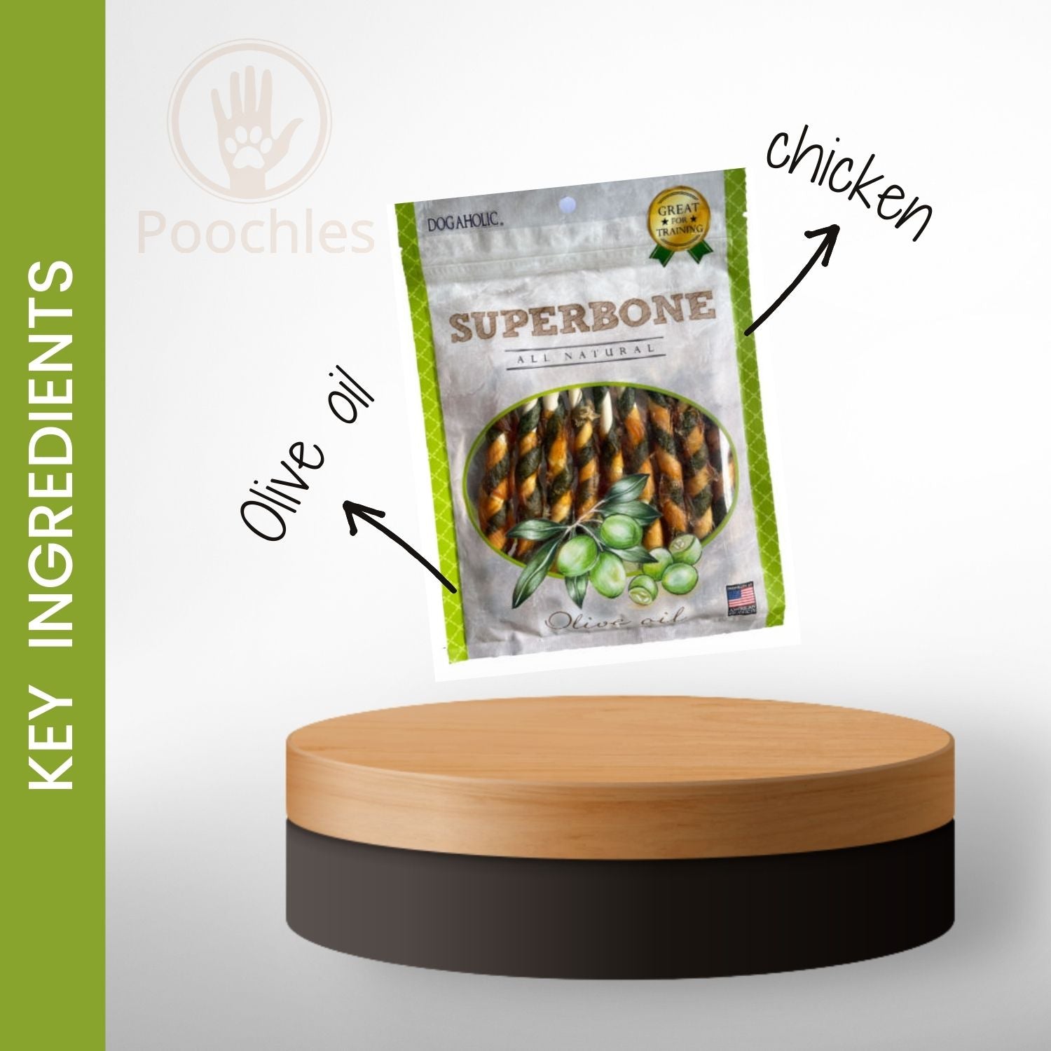 Super Bone T Stick Olive Oil Dog Treats, 190 gms