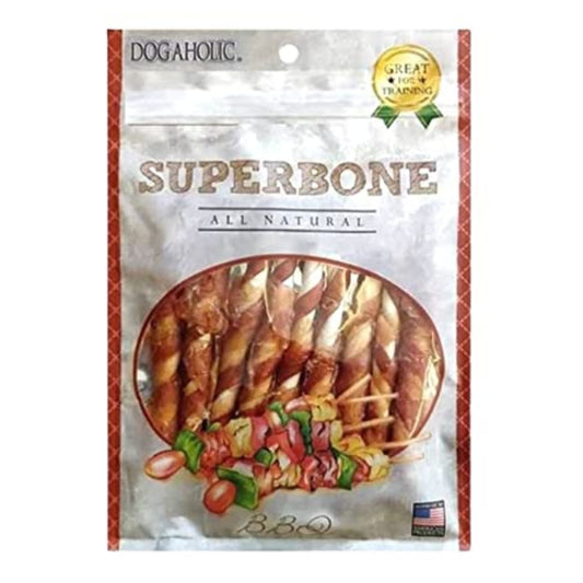 Super Bone T Stick Barbeque Flavour Dog Treats, 190 gms